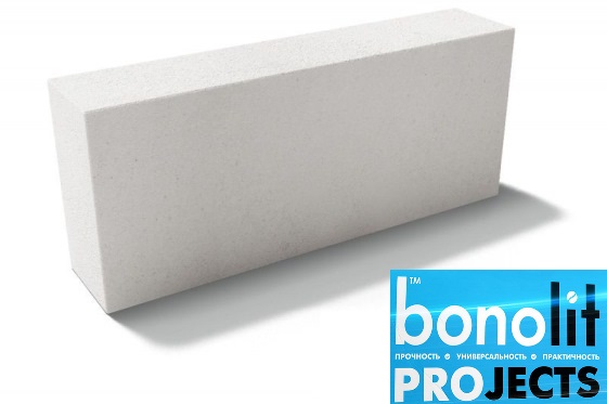 Газобетонные блоки Bonolit Projects (г.Электросталь) D600 B5,0 600х250х100